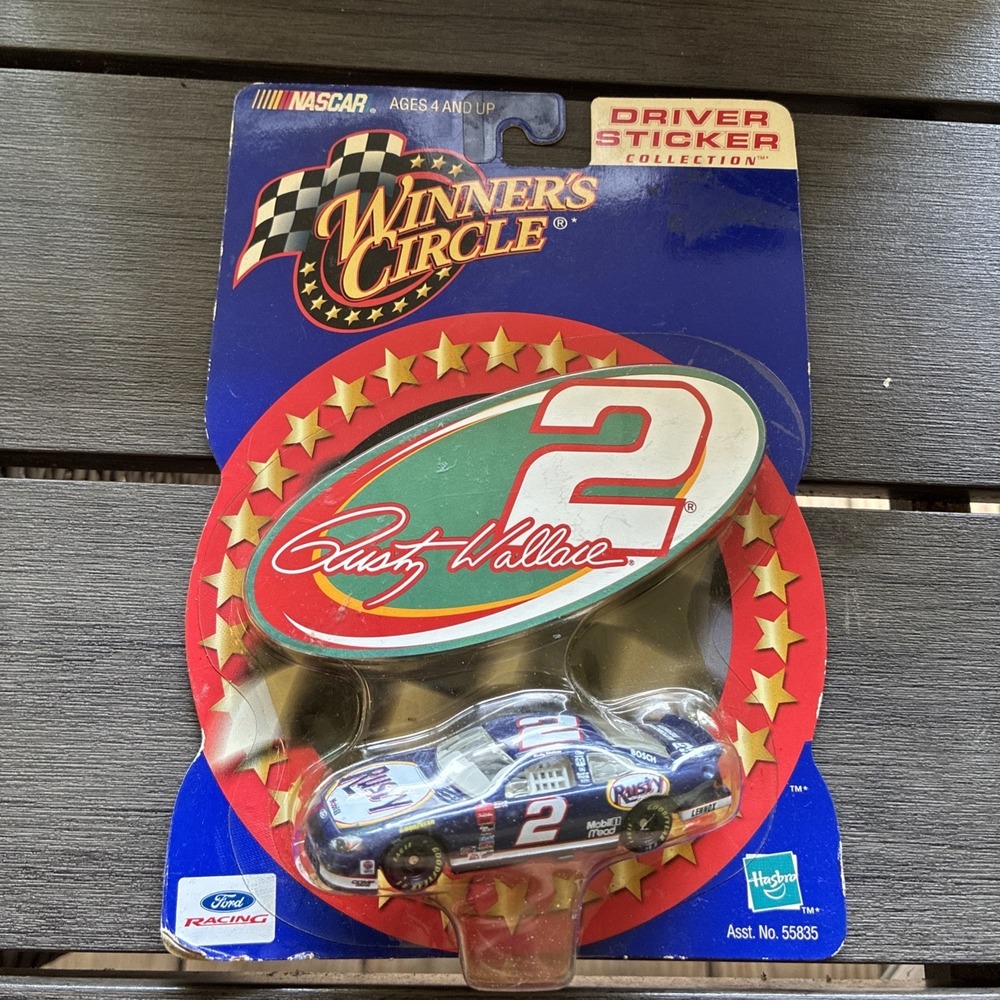 Rusty Wallace #2 Ford NASCAR 1/64 Driver Sticker Collection Winners Circle
